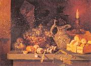 Ivan Khrutsky Still Life with a Candle oil painting artist